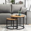 Mebel Elite Набор столиков Delia «Золотой дуб», ME.DELIA/DZ/CZ/L - Home Club, изображение 2