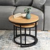 Mebel Elite Набор столиков Delia «Золотой дуб», ME.DELIA/DZ/CZ/L - Home Club, изображение 4