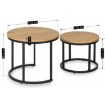 Mebel Elite Набор столиков Delia «Золотой дуб», ME.DELIA/DZ/CZ/L - Home Club, изображение 10