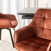 Mebel Elite Обертове крісло Luna рудого кольору з велюру, ME.LUNA/RD/V/K - Home Club, зображення 4