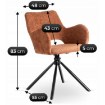 Mebel Elite Стул Flav Rude, ME.FLAV/RD/CZ/TB/K - Home Club, изображение 9