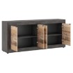 Mebel Elite Комод Blago 180 см, натуральный дуб/чёрный, W.LUNEA/MA/OSL/KOM4D - Home Club, изображение 3