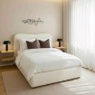 Mebel Elite Кровать 140x200 Bristol с ящиком для вещей, кремового цвета, из ткани букле, ME.BRISTOL/140/KR/TB/LOZZPOJ - Home Club, изображение 2