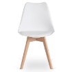 Mebel Elite Стул Scandi, белый/дуб, экокожа, ME.SCANDI/B/D/PL/K - Home Club, изображение 6