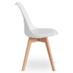 Mebel Elite Стул Scandi, белый/дуб, экокожа, ME.SCANDI/B/D/PL/K - Home Club, изображение 7