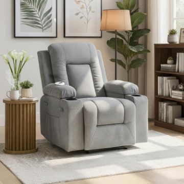 Mebel Elite Раскладной массажный кресло Box 2, темно-серый, ME.BOX2/CP/T/FW - Home Club
