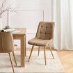 Mebel Elite Стул Rodri, бежевый, велюровый, ME.RODRI/BZ/D/V/K - Home Club, изображение 2