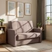 Mebel Elite Комплект із 2 двомісних крісел для сну Milan 2, бежевий, PPHUE.MAJA2/POLARIS4/Z2/FW - Home Club, зображення 2