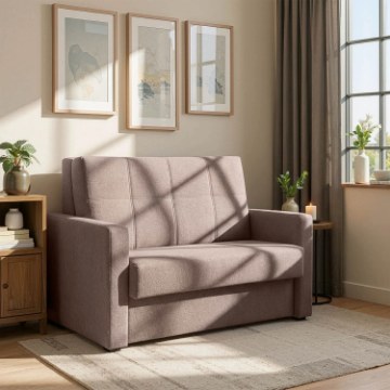 Mebel Elite Комплект из 2 двухместных кресел-кроватей Milan 2, бежевого цвета, PPHUE.MAJA2/POLARIS4/Z2/FW - Home Club
