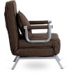 Mebel Elite Раскладной кресло Bart, коричневый, ME.BART/BR/T/FW - Home Club, изображение 7