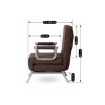 Mebel Elite Раскладной кресло Bart, коричневый, ME.BART/BR/T/FW - Home Club, изображение 15