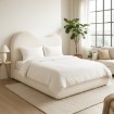Mebel Elite Кровать 180x200 Talinn с ящиком для вещей, кремового цвета, из ткани букле, ME.TALINN/180/KR/TB/LOZZPOJ - Home Club, изображение 2