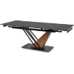 Mebel Elite Раздвижной керамический стол Rex, 160–220 см, черный мрамор/орех, ME.REX/CZ/S - Home Club, изображение 7