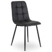 Mebel Elite Стул Dalvin, чёрный, экокожа, ME.DALVIN/CZ/E/K - Home Club