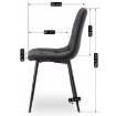 Mebel Elite Стул Dalvin, чёрный, экокожа, ME.DALVIN/CZ/E/K - Home Club, изображение 10