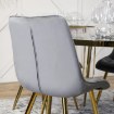 Mebel Elite Стілець Caro сірий велюровий, ME.CARO/P/ZL/V/K - Home Club, зображення 4