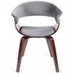 Mebel Elite Стул Gary, велюровый, серый/орех, ME.GARY/P/O/DG/V/K - Home Club, изображение 2