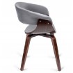 Mebel Elite Стул Gary, велюровый, серый/орех, ME.GARY/P/O/DG/V/K - Home Club, изображение 3