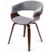 Mebel Elite Стул Gary, велюровый, серый/орех, ME.GARY/P/O/DG/V/K - Home Club, изображение 6