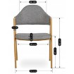Mebel Elite Стул Ruiz, серый, ME.RUIZ/P/T/K - Home Club, изображение 6