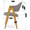 Mebel Elite Стул Ruiz, серый, ME.RUIZ/P/T/K - Home Club, изображение 7