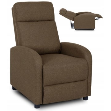 Mebel Elite Раскладной кресло Danny, коричневый, ME.DANNY2/BR/T/FW - Home Club