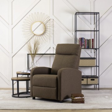 Mebel Elite Раскладной кресло Danny, коричневый, ME.DANNY2/BR/T/FW - Home Club