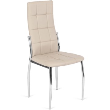 Mebel Elite Стілець Molly, бежевий, екошкіра, ME.MOLLY/BZ/CH/E/K - Home Club