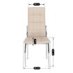 Mebel Elite Стул Molly, бежевый, экокожа, ME.MOLLY/BZ/CH/E/K - Home Club, изображение 6