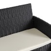 Mebel Elite Комплект садовой мебели Missisipi, чёрный/бежевый, ME.MISSISIPI/CZ/RT/OGR/ZES - Home Club, изображение 9