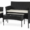 Mebel Elite Комплект садовой мебели Missisipi, чёрный/бежевый, ME.MISSISIPI/CZ/RT/OGR/ZES - Home Club, изображение 10