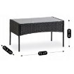 Mebel Elite Комплект садовой мебели Missisipi, чёрный/бежевый, ME.MISSISIPI/CZ/RT/OGR/ZES - Home Club, изображение 13