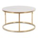 Mebel Elite Кофейный столик Venice, белый мрамор/золотой, ME.VENICE/BM/ZL/L - Home Club