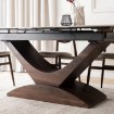 Mebel Elite Стол Alicante, керамический, раскладной, 160–200 см, белый мрамор/орех, ME.ALICANTE/B/O/S160-200 - Home Club, изображение 7