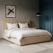 Mebel Elite Кровать 160x200 «Marsylia» с ящиком для вещей, бежевая, из вельвета, ME.MARSYLIA/160/BZ/SZTR/LOZZPOJ - Home Club, изображение 2