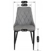 Mebel Elite Стул Cork 2, серый, ME.CORK2/P/T/K - Home Club, изображение 6