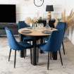Mebel Elite Стул Bari, темно-синий, велюровый, ME.BARI/GR/V/K - Home Club, изображение 4