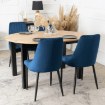 Mebel Elite Стул Bari, темно-синий, велюровый, ME.BARI/GR/V/K - Home Club, изображение 6