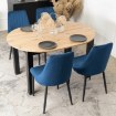 Mebel Elite Стул Bari, темно-синий, велюровый, ME.BARI/GR/V/K - Home Club, изображение 7