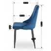 Mebel Elite Стул Bari, темно-синий, велюровый, ME.BARI/GR/V/K - Home Club, изображение 13