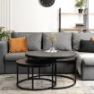 Mebel Elite Набор столиков Manu Max, черный, ME.MAXMANU/CZ/L - Home Club, изображение 3