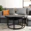 Mebel Elite Набор столиков Manu Max, черный, ME.MAXMANU/CZ/L - Home Club, изображение 4