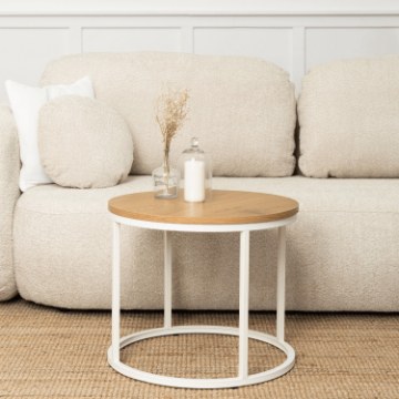 Mebel Elite Столик Ann «Дуб/Белый», ME.ANN/D/B/L - Home Club