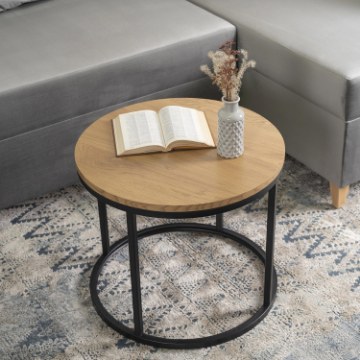 Mebel Elite Столик Lella «Золотой дуб», ME.LELLA/DZ/CZ/L - Home Club