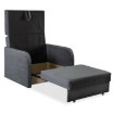 Mebel Elite Одномісне крісло для сну Vero, сіре, PPHUE.BASIA1/PAROS6/FW - Home Club, зображення 6