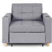 Mebel Elite Розкладне крісло Solor, сіре, ME.SOLOR/P/T/FW - Home Club, зображення 3