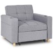 Mebel Elite Розкладне крісло Solor, сіре, ME.SOLOR/P/T/FW - Home Club, зображення 9