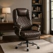 Mebel Elite Вращающееся кресло Giorgio с функцией массажа и подогрева, коричневого цвета, ME.GIORGIO/BR/E/FO - Home Club, изображение 2