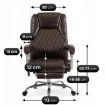 Mebel Elite Вращающееся кресло Giorgio с функцией массажа и подогрева, коричневого цвета, ME.GIORGIO/BR/E/FO - Home Club, изображение 13