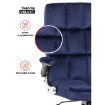 Mebel Elite Вращающееся кресло London, темно-синее, велюровое, ME.LONDON/GR/V/FO - Home Club, изображение 8